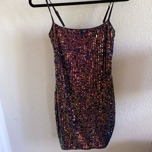 Sequin Mini Dress